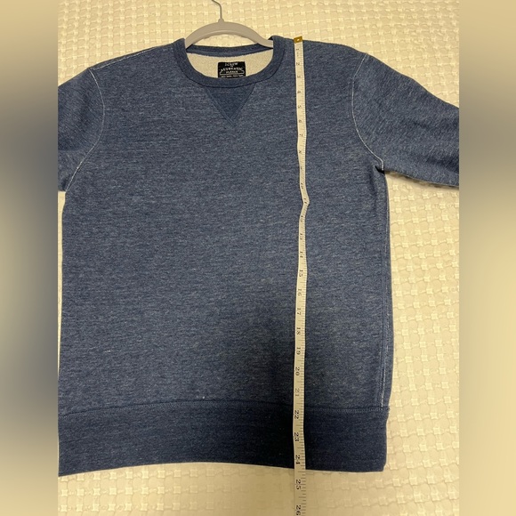 J.Crew Mens XS Blue Fleece Crewneck Pullover Sweatshirt - Picture 6 of 6